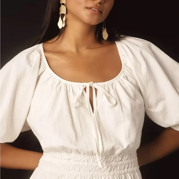 NWT - Anthropologie Plus The Somerset Mini Dress: Puff-Sleeve Edition (Size 3X) - Picture 7 of 8